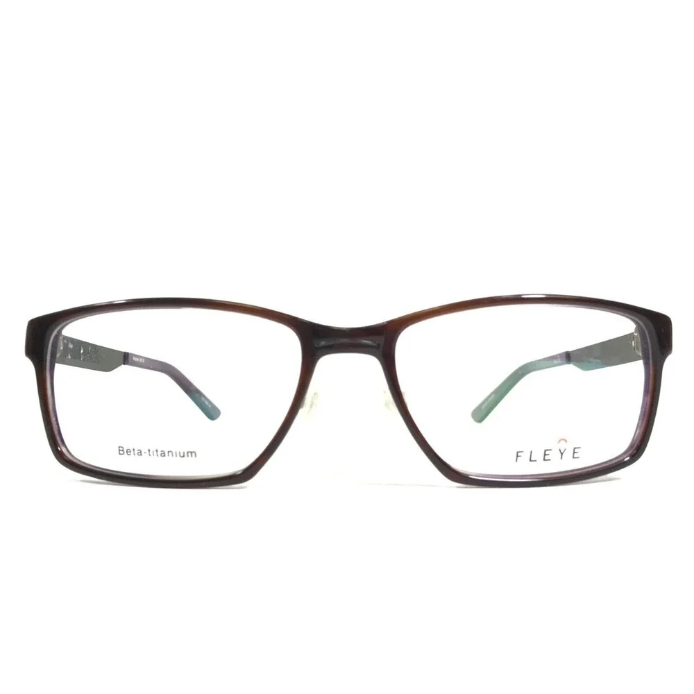 Fleye Eyeglasses Frames Holme Col.565 Purple Grey Square Full Rim 56-19-143